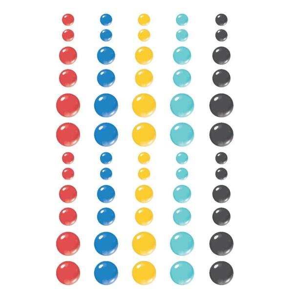 Simple Stories - Enamel Dots "Say Cheese Epic" 60 Stück 