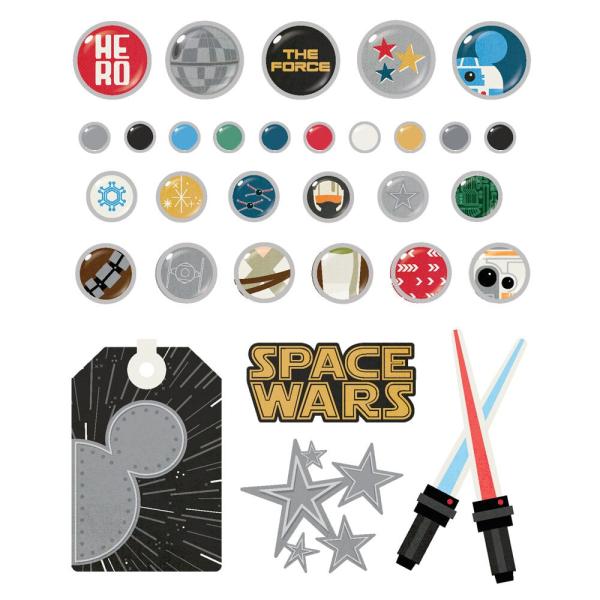 Simple Stories - Decorative Brads "Say Cheese Galaxy" 