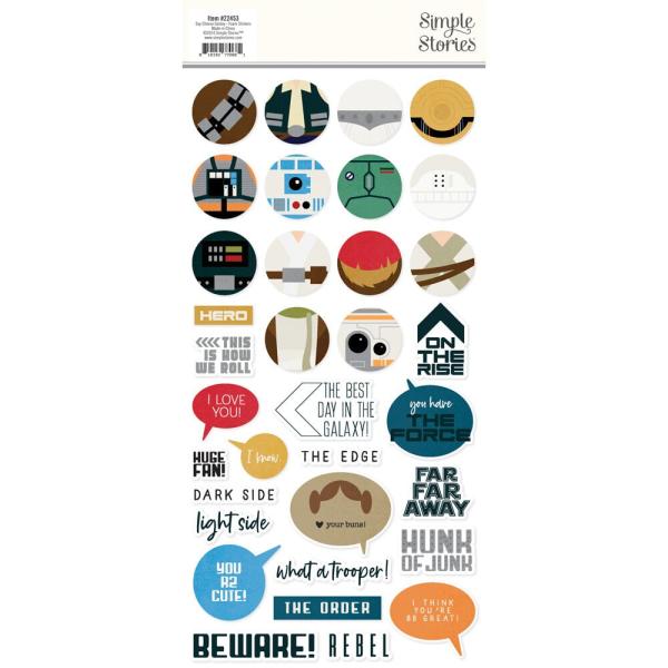 Simple Stories - Aufkleber "Say Cheese Galaxy" Foam Sticker