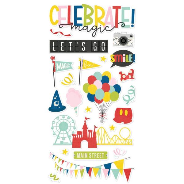 Simple Stories - Aufkleber "Say Cheese Magic" Chipboard Sticker 