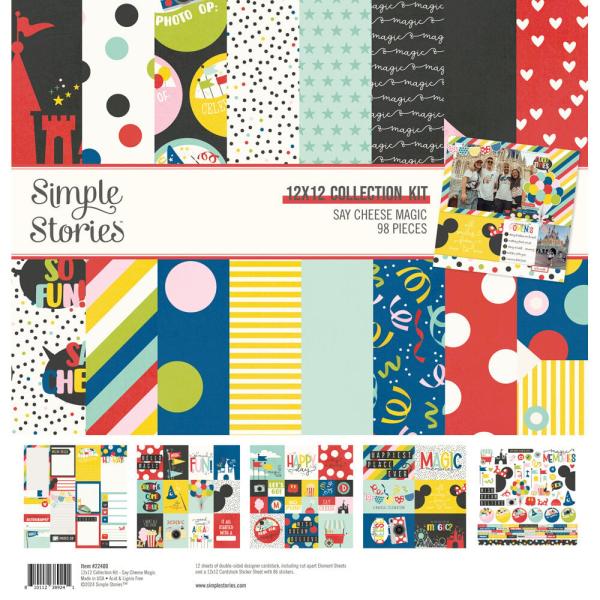 Simple Stories - Collectors Essential Kit "Say Cheese Magic" 12 Bogen Designpapier