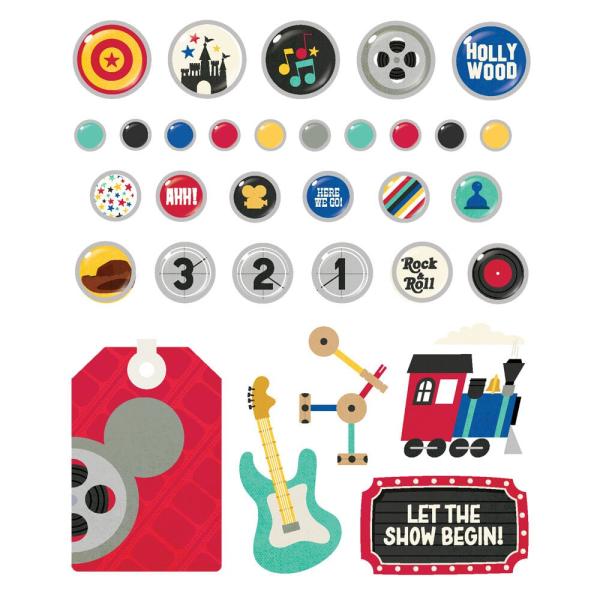 Simple Stories - Decorative Brads "Say Cheese Tinseltown" 