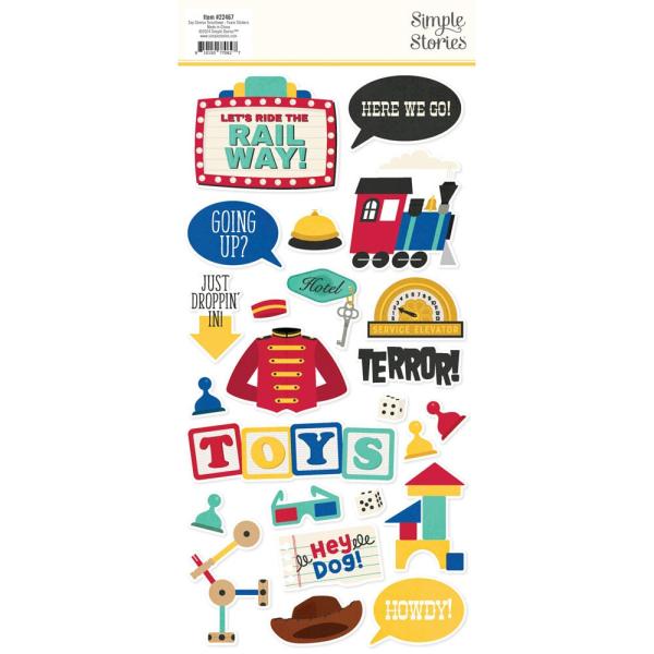 Simple Stories - Aufkleber "Say Cheese Tinseltown" Foam Sticker