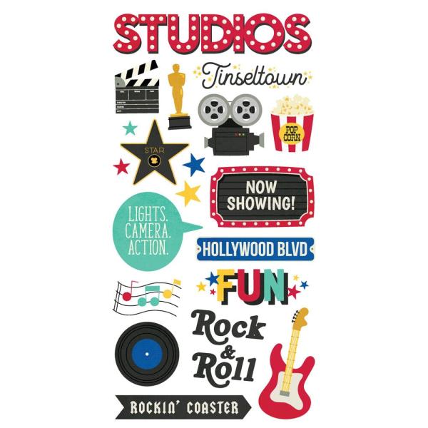 Simple Stories - Aufkleber "Say Cheese Tinseltown" Foam Sticker