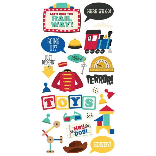 Simple Stories - Aufkleber "Say Cheese Tinseltown" Foam Sticker