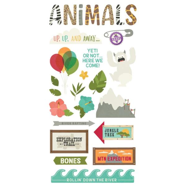 Simple Stories - Aufkleber "Say Cheese Wild" Foam Sticker
