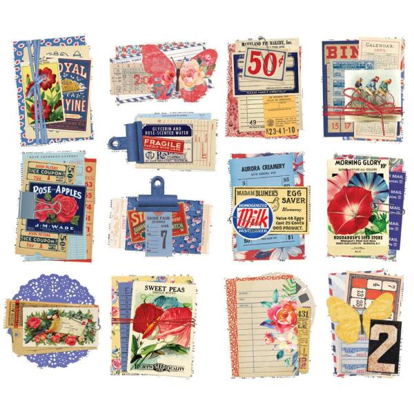 Simple Stories - Stanzteile "Simple Vintage Linen Market" Layered Bits & Pieces 