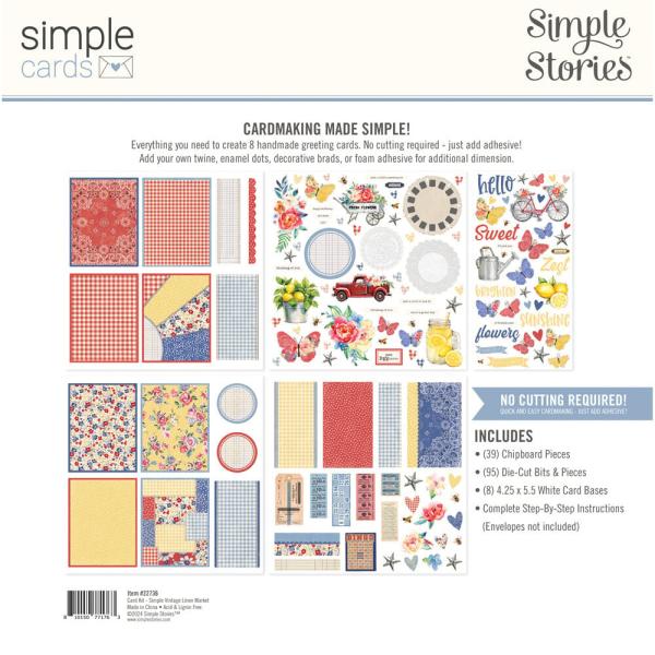 Simple Stories - Cards Kit "Simple Vintage Linen Market"