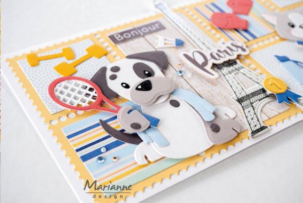 Marianne Design - Präge- und Stanzschalone "Sport Accessories" Collectables Dies