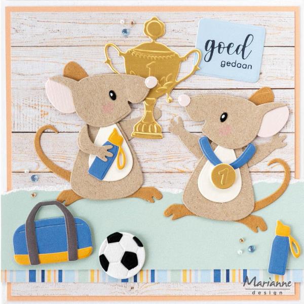 Marianne Design - Präge- und Stanzschalone "Sport Accessories" Collectables Dies