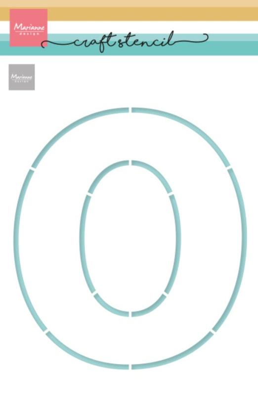 Marianne Design - Schablone 14,9x21cm "Letter O" Stencil