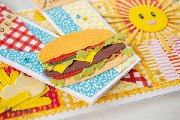 Marianne Design - Präge- und Stanzschablone "Burgers" Creatables Dies