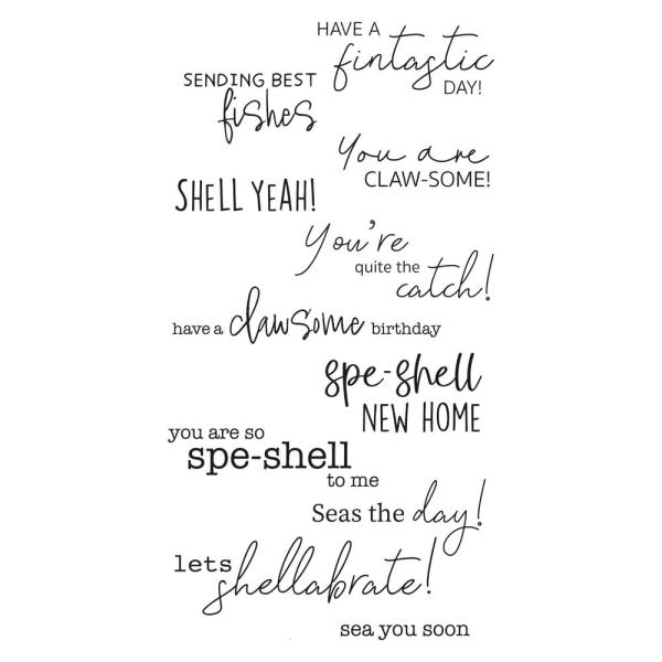 Sizzix - Stempelset "Seas the Day" Clear Stamps