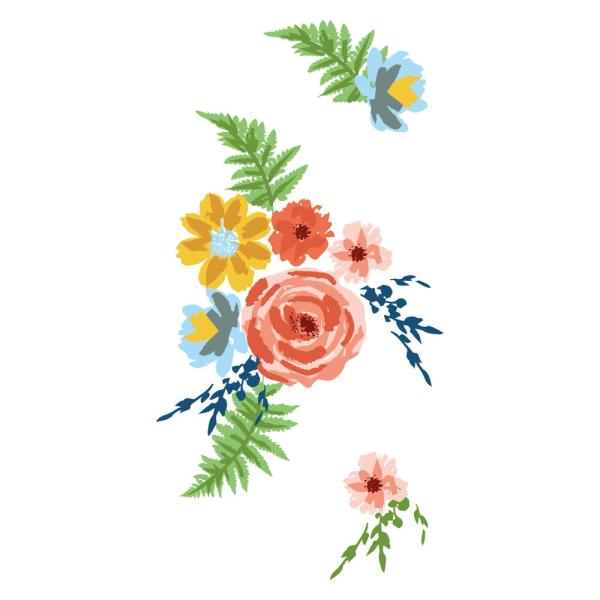 Sizzix - Stempelset "Painted Florals" Layered Clear Stamps