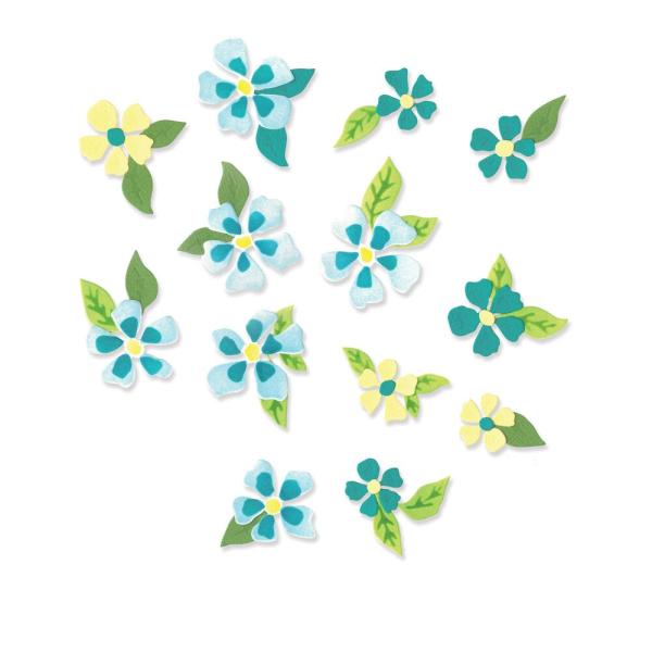 Sizzix - Stanzschablone "Blooms & Background" Thinlits Craft Dies by Eileen Hull