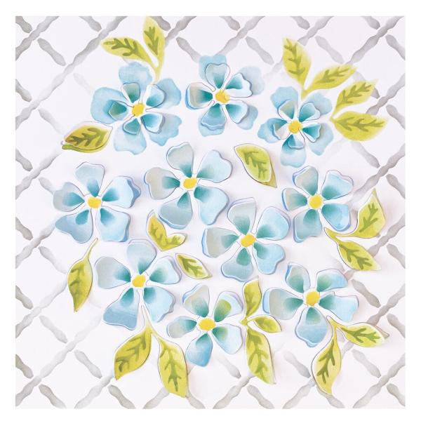 Sizzix - Stanzschablone "Blooms & Background" Thinlits Craft Dies by Eileen Hull