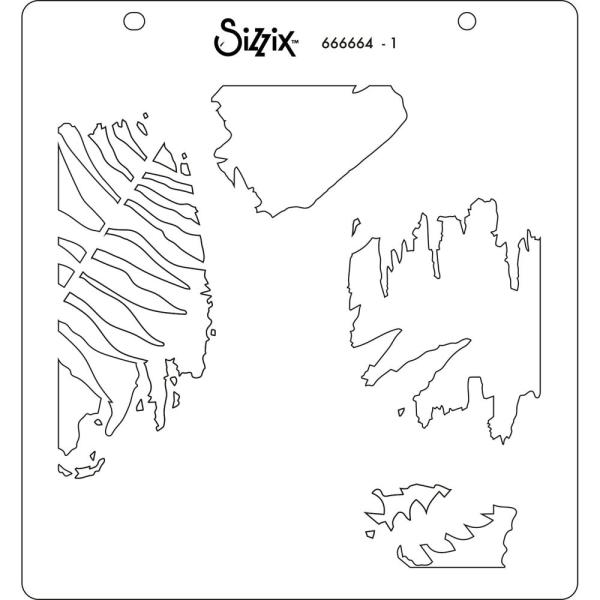 Sizzix - Schablone "Fern" Layered Stencil