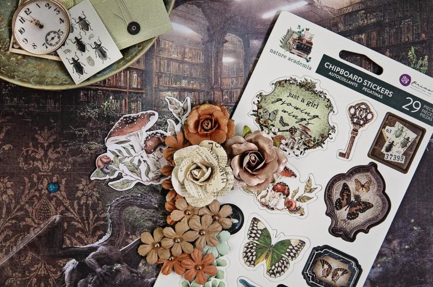 Prima Marketing - Designpapier "Nature Academia" Paper Pack 12x12 Inch - 14 Bogen