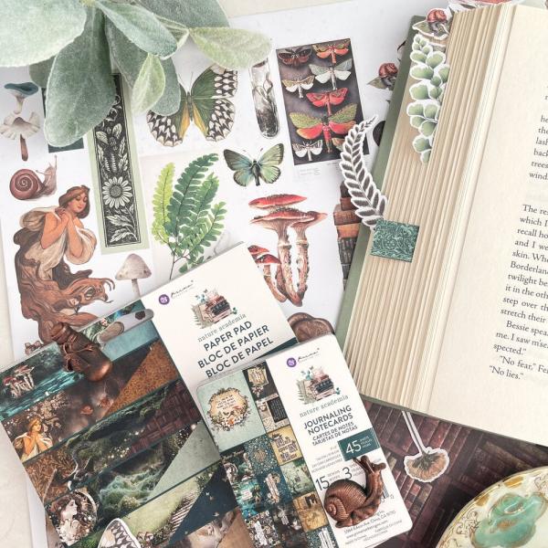 Prima Marketing - Designpapier "Nature Academia" Paper Pack - Journaling Cards 3x4 Inch - 45 Bogen