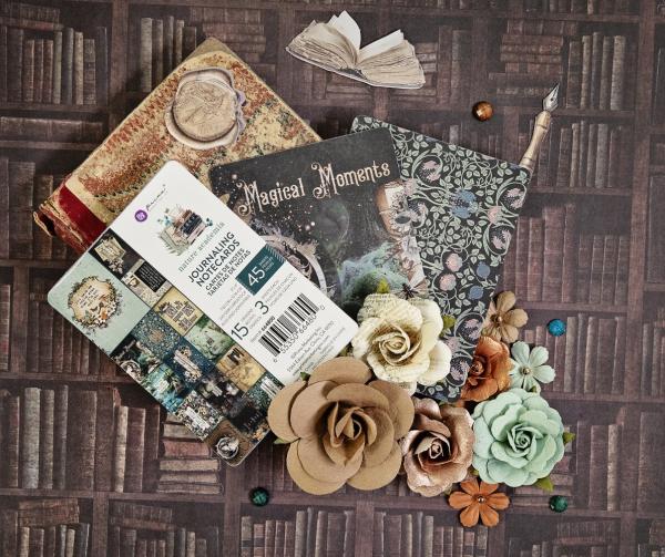 Prima Marketing - Designpapier "Nature Academia" Paper Pack - Journaling Cards 3x4 Inch - 45 Bogen