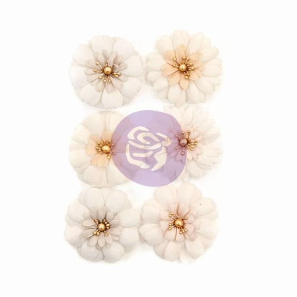 Prima Marketing - Papier Blumen "Pretty Pale" Flowers Pale Petals