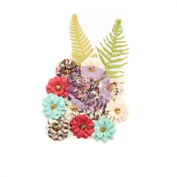 Prima Marketing - Papier Blumen "Midnight Garden" Flowers Secret Garden