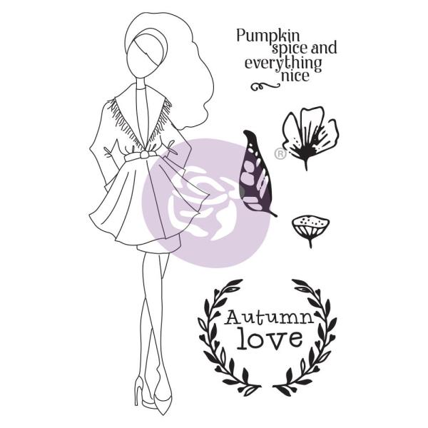 Prima Marketing - Stempelset "Nora" Cling Stamp