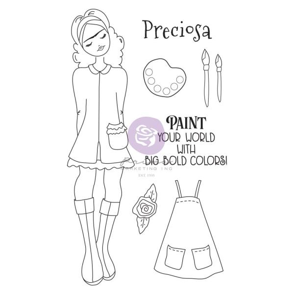 Prima Marketing - Stempelset "Frida" Cling Stamp