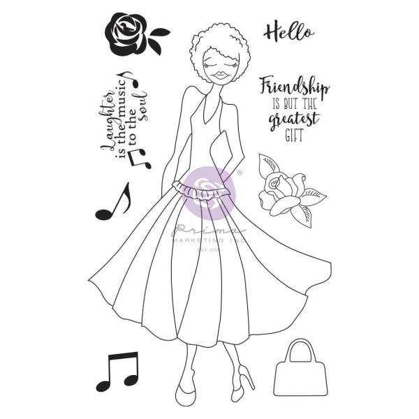 Prima Marketing - Stempelset "Kamirah" Cling Stamp