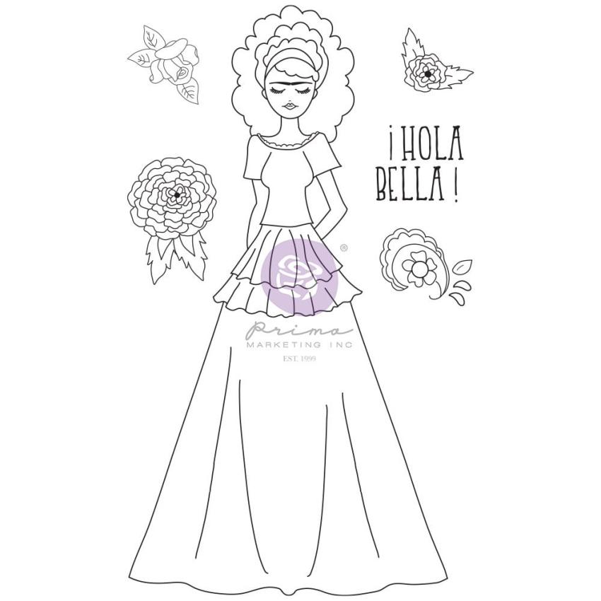 Prima Marketing - Stempelset "Milagros" Cling Stamp