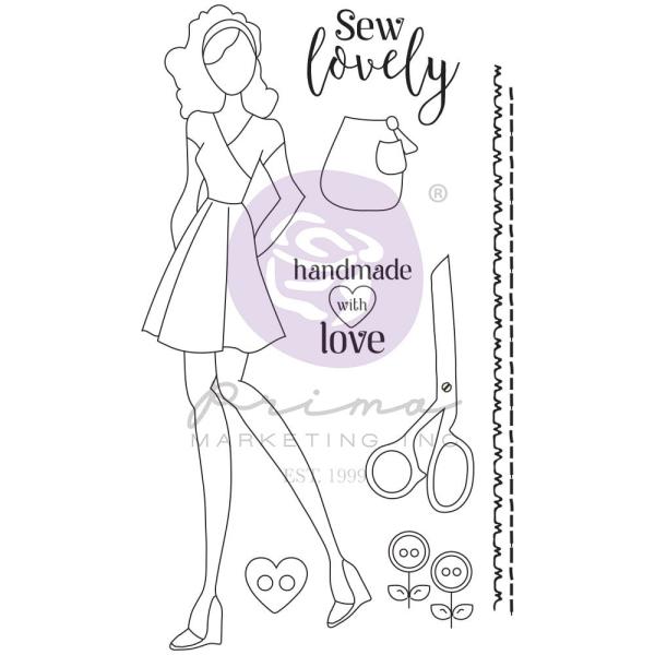 Prima Marketing - Stempelset "Lani" Cling Stamp