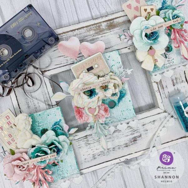Prima Marketing - Papier Blumen "Magic Love" Flowers Pastel Dreams 