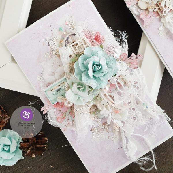 Prima Marketing - Papier Blumen "Magic Love" Flowers Pastel Dreams 
