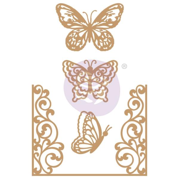 Prima Marketing - Stanzteile "Butterfly Flight" Chipboard Die Cut