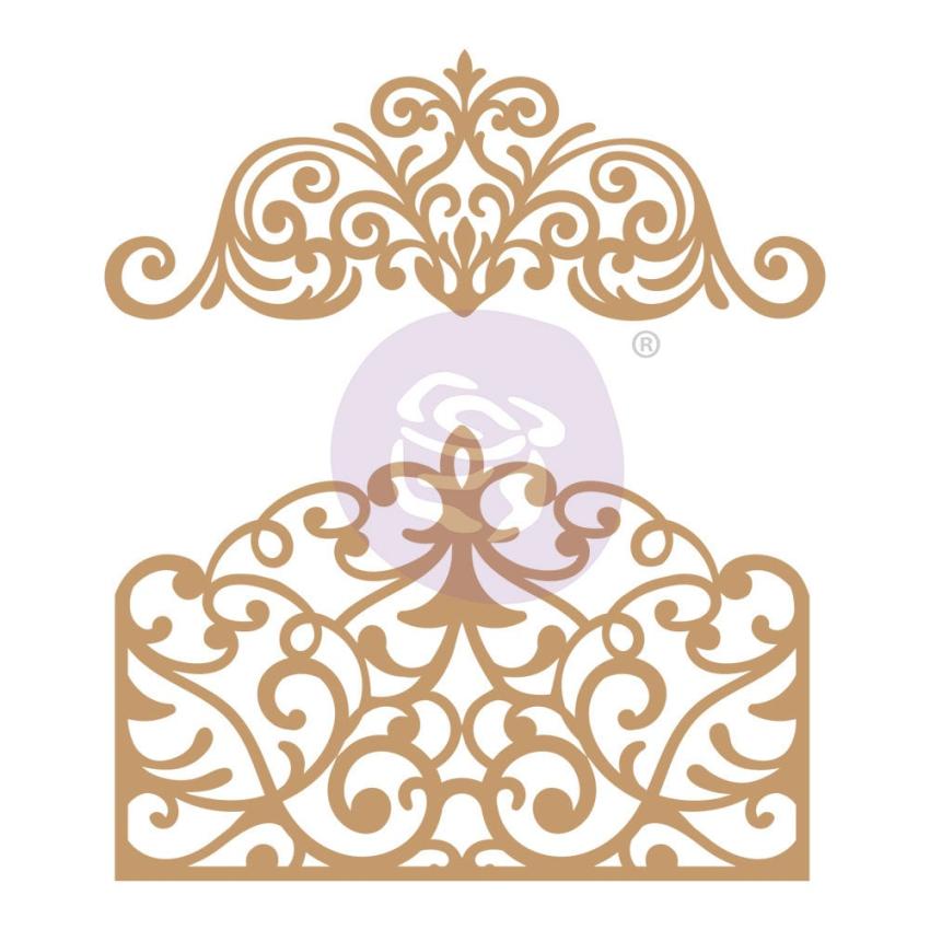 Prima Marketing - Stanzteile "Flourish Gate" Chipboard Die Cut