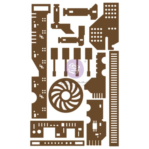 Prima Marketing - Stanzteile "All the Parts" Chipboard Die Cut