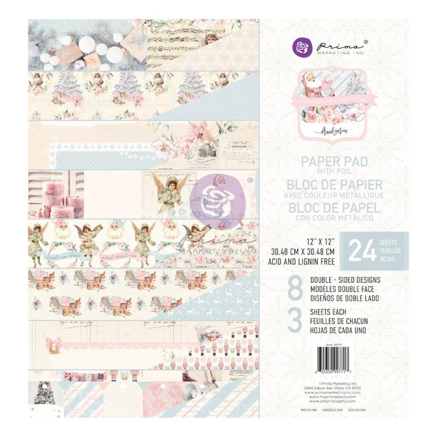 Prima Marketing - Designpapier "Christmas Sparkle" Paper Pack 12x12 Inch - 24 Bogen