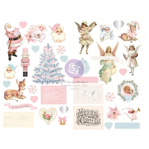 Prima Marketing - Aufkleber "Christmas Sparkle " Chipboard Sticker 