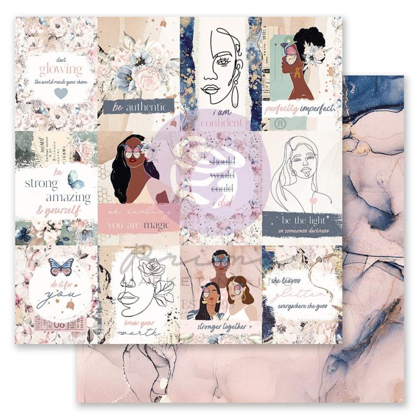 Prima Marketing - Designpapier "Indigo" Paper Pack 12x12 Inch - 24 Bogen
