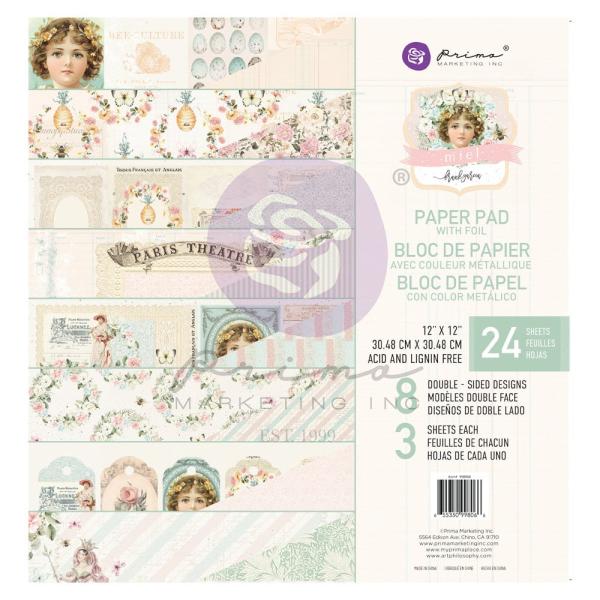 Prima Marketing - Designpapier "Miel" Paper Pack 12x12 Inch - 24 Bogen