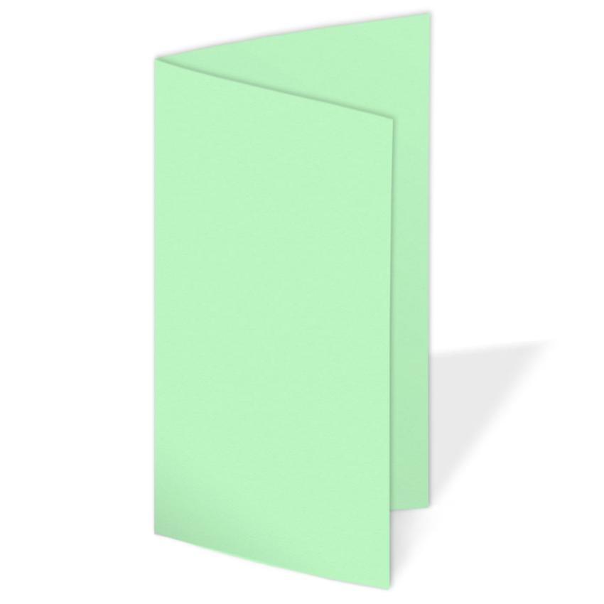 Faltkarte DIN Lang  240g/m²  in pastell grün