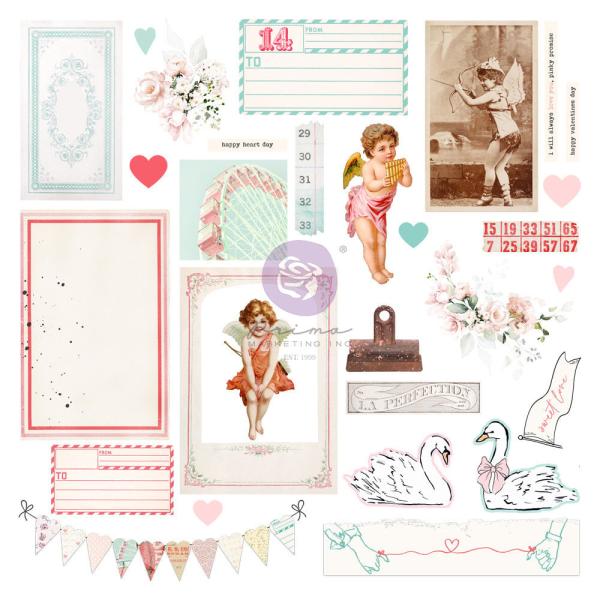 Prima Marketing - Stanzteile "Love Notes" Ephemera I