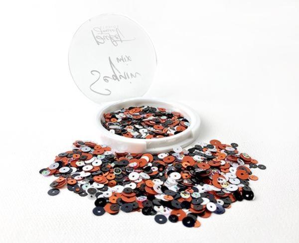 Picket Fence Studios - Pailletten - Streuteile "Black Magic" Sequin Mix