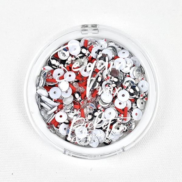 Picket Fence Studios - Pailletten - Streuteile "Penguins Come to Christmas" Sequin Mix