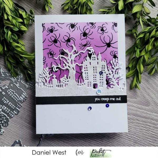 Picket Fence Studios - Stempel "Marching Spiders" Clear stamps
