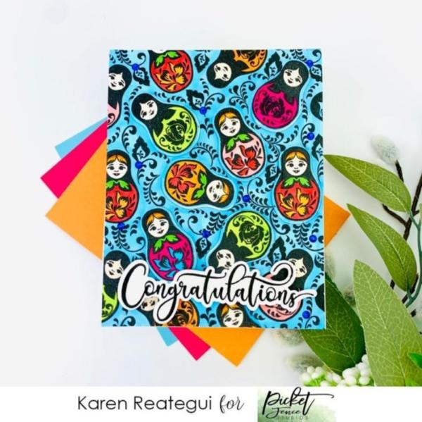 Picket Fence Studios - Stempel "Nesting Dolls" Clear stamps
