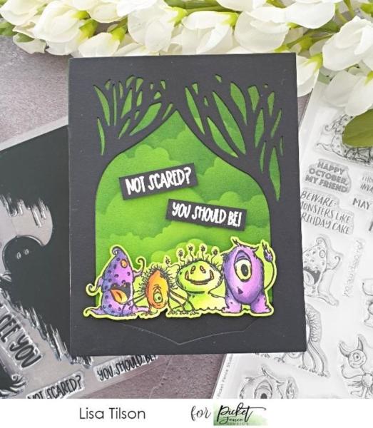Picket Fence Studios - Stempelset "You Creep Me Out" Clear stamps