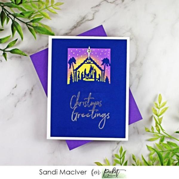 Picket Fence Studios - Stempelset "Joyeux Noel" Clear stamps