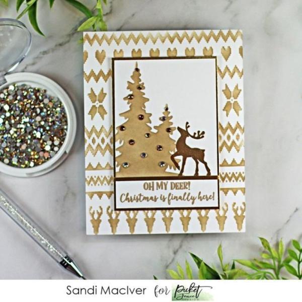 Picket Fence Studios - Stempelset "Joyeux Noel" Clear stamps
