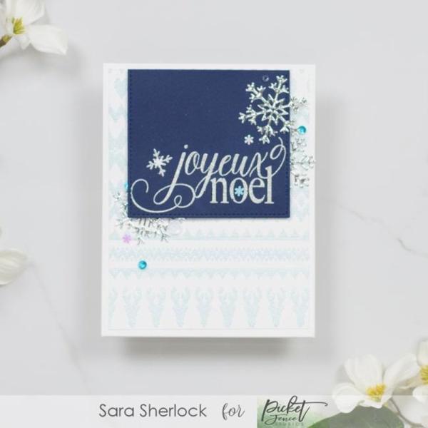 Picket Fence Studios - Stempelset "Joyeux Noel" Clear stamps